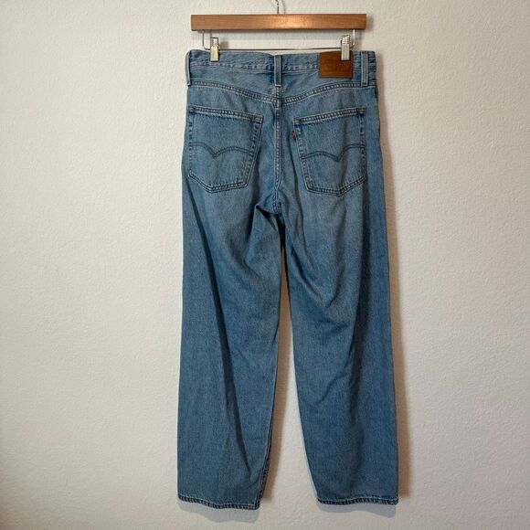 Levi's Medium Wash Blue No-Stretch Denim Baggy Dad Jeans Women's Size 27 - Picture 4 of 6